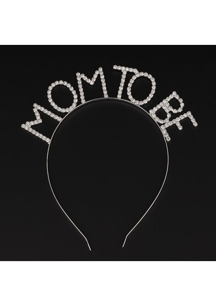 Kristal Taşlı Gümüş Renk Mom To Be Tacı Anne Tacı (3791) fiyatları