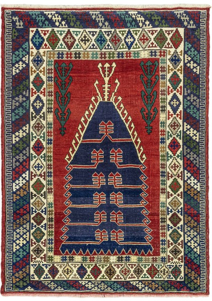 Karya Rustik Tasarımlı Yün Halı 131X179 cm