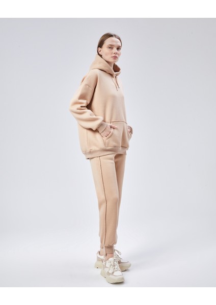 Paçası Dikiş Detaylı Şardonlu Üç Iplik Eşofman Takım modelleri