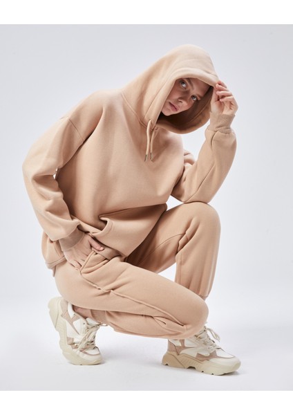 Paçası Dikiş Detaylı Şardonlu Üç Iplik Eşofman Takım fırsatları