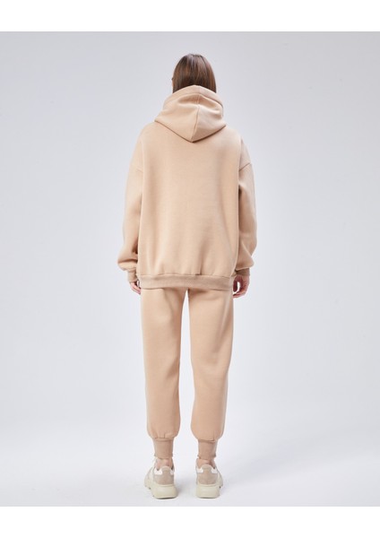 Paçası Dikiş Detaylı Şardonlu Üç Iplik Eşofman Takım