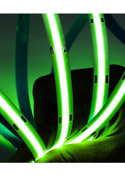 12V Cob Şerit LED Yeşil Işık - Metrede 360 LED - 5 Metre fırsatları