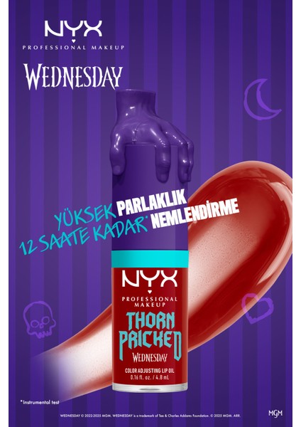 Wednesday Özel Koleksiyonu Renk Değiştiren Dudak Yağı - 02 Thorn Pricked indirimleri