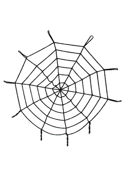 Halloween Cadılar Bayramı Örümcek Ağ Dekor Siyah 1.5 Metre (3791)