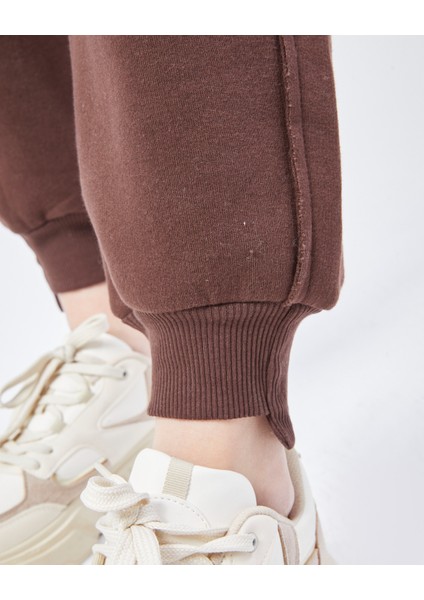 Paçası Dikiş Detaylı Şardonlu Üç Iplik Eşofman Takım