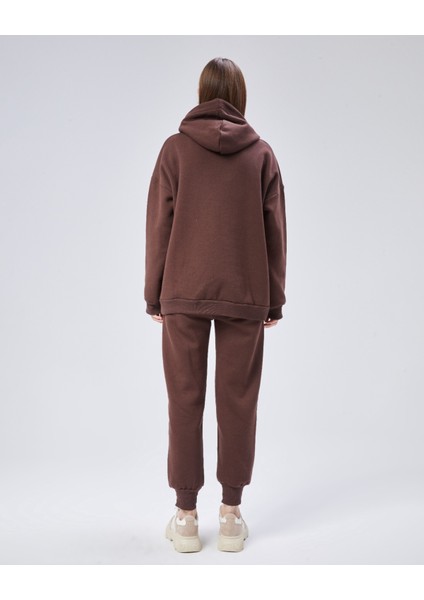 Paçası Dikiş Detaylı Şardonlu Üç Iplik Eşofman Takım