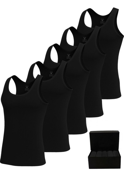 Premium 5’li Erkek Çocuk Atlet - Hediye Kutulu, %100 Pamuk, Ultra Yumuşak Kumaş, Rahat Kalıp, Etiketsiz ve Kaliteli Çocuk Iç Giyim