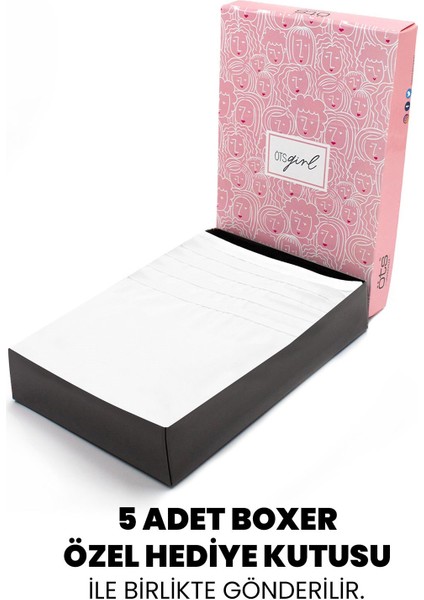 Premium 5’li Kız Çocuk Boxer - Hediye Kutulu, Pamuklu Kumaş, Ultra Yumuşak, Esnek Kalıp, Etiketsiz Tasarım, Kaliteli Ince Bel Lastik Tayt modelleri