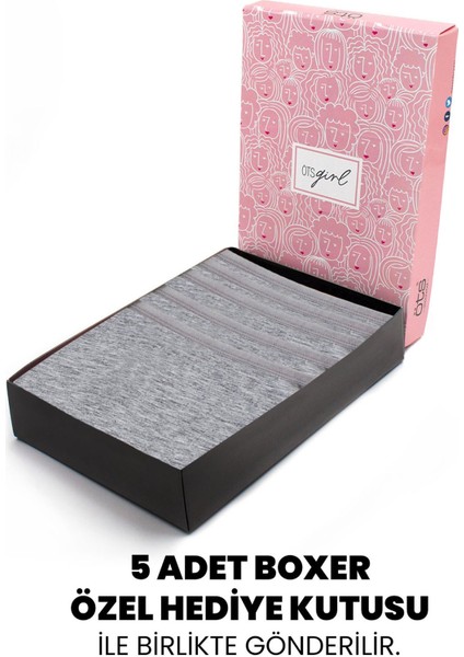 Premium 5’li Kız Çocuk Boxer - Hediye Kutulu, Pamuklu Kumaş, Ultra Yumuşak, Esnek Kalıp, Etiketsiz Tasarım, Kaliteli Ince Bel Lastik Tayt modelleri