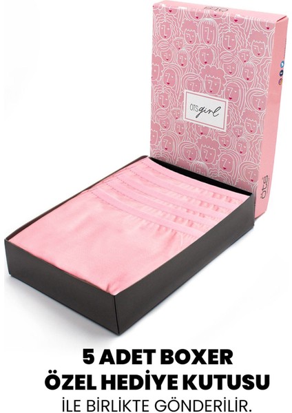 Premium 5’li Kız Çocuk Boxer - Hediye Kutulu, Pamuklu Kumaş, Ultra Yumuşak, Esnek Kalıp, Etiketsiz Tasarım, Kaliteli Ince Bel Lastik Tayt modelleri