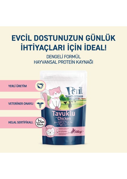 Tavuklu Kuru Yavru Kedi Maması 500 gr fiyatları