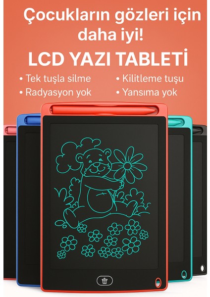 8,5 Inç Akıllı LCD Yazı Tableti – Çocuklar Için Dijital Çizim & Öğrenme Tableti, Grafik Pad Oyuncak fiyatları