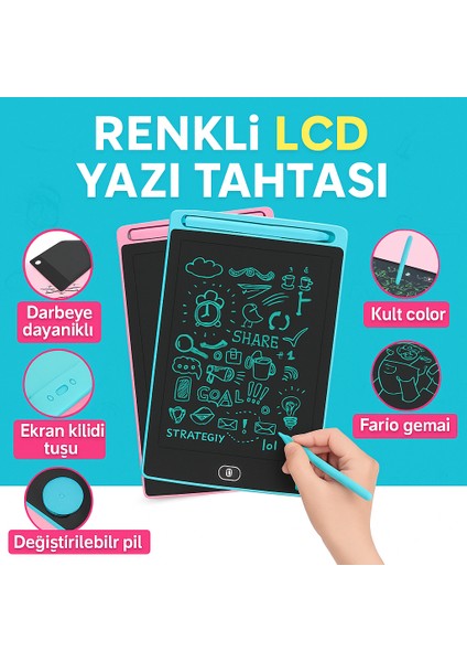 8,5 Inç Akıllı LCD Yazı Tableti – Çocuklar Için Dijital Çizim & Öğrenme Tableti, Grafik Pad Oyuncak modelleri