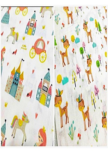 Elyafsız Kışlık Uzun Kol Çift Kat %100 Pamuk Pazen Prensesli Ceylanlı Cocuk Bebek Uyku Tulumu fiyatları