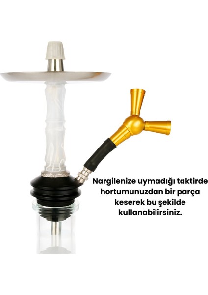 Çiftli Nargile Hortum Adaptörü – Tek Çıkışı 2’ye Çeviren Marpuç Aparatı fiyatları