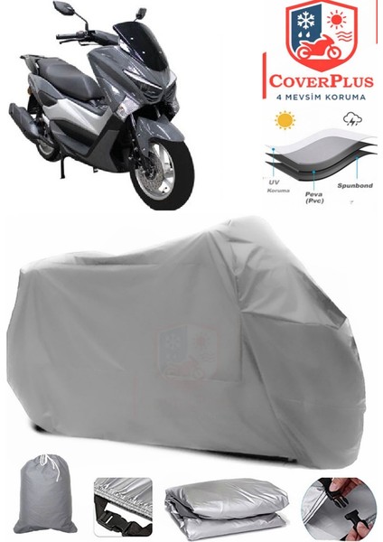 Apec Apx5 Branda Gri Motosiket Brandası Motor Örtüsü Çadır Su Geçirmez Motosiklet Kılıfı Motor Brandası,lastikli,taşıma Torbalı