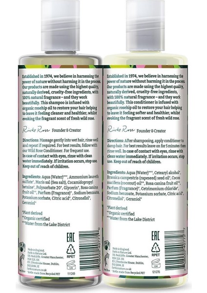 %99 Doğal Onarıcı Şampuan&saç Kremi Yabani Gül fırsatları