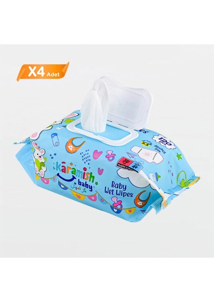 Karamish Baby Islak Mendil 120 Li 4 Adet modelleri