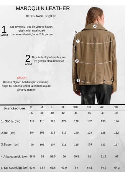 Billie Kadın Deri Biker Ceket