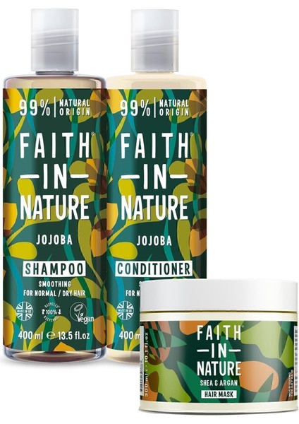 %99 Doğal Besleyici Saç Bakım Serisi Çok Kuru Saç Tipleri Için