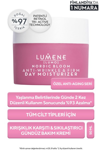 Anti-Wrinkle Firm Day Moisturizer - & Gündüz Bakım Kremi 50ML