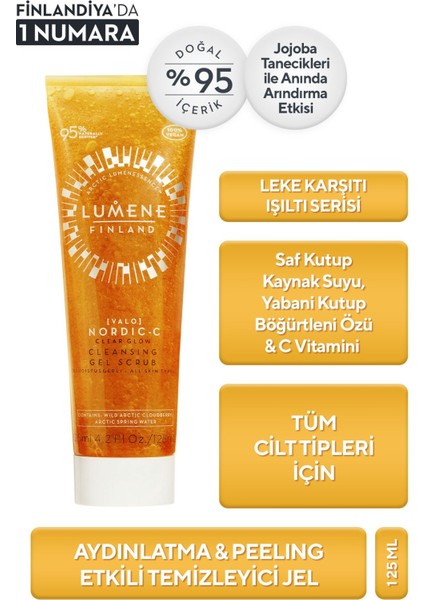 Clear Glow Cleansing Gel Scrub - Peeling Etkili Temizleyici Jel 125ML