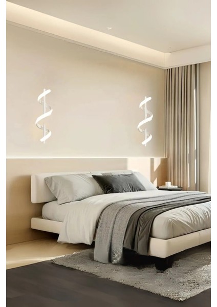 Busem Beyaz 2li Ledli Aplik ( Pilli Değildir )