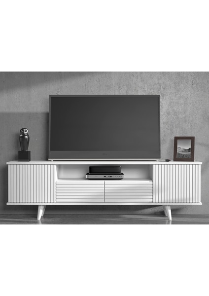 Hunerika Sova Zebra Kapak Premium Tv Ünitesi - Minifiks - Beyaz fiyatları