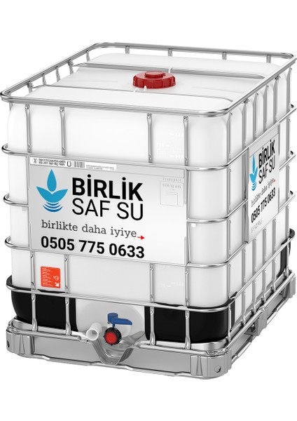 1000LT Ibc Tank Saf Su (Ibc tank dahil)