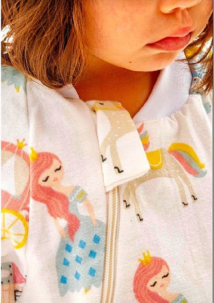 Elyafsız Kışlık Uzun Kol Çift Kat %100 Pamuk Pazen Prensesli Ceylanlı Cocuk Bebek Uyku Tulumu modelleri