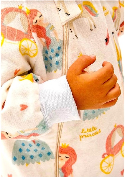 Elyafsız Kışlık Uzun Kol Çift Kat %100 Pamuk Pazen Prensesli Ceylanlı Cocuk Bebek Uyku Tulumu fırsatları