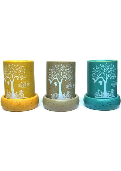 Doğa Temalı Seramik Buhurdanlık – Tealight Uyumlu, Aromaterapi Için Ideal