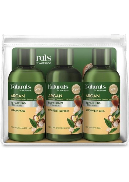 Naturals By Watsons Argan Seyahat Seti 100 ml X3