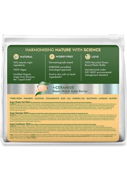 Naturals By Watsons Argan Seyahat Seti 100 ml X3 fiyatları