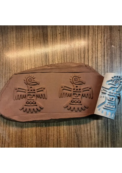 10 cm Doku Rulosu Aztec Icon Antik Desen Silindir Desen Oklavası Mühür Baskı Seramik ve Polimer Kil fiyatları