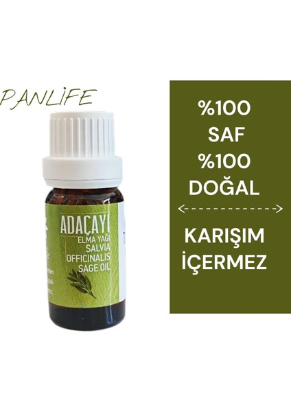 Panlıfe Adaçayı ( Elma ) Yağı 10 ml %100 Saf Analiz Sertifikalı ( Markamız Eczacı Kuruluşudur.) fırsatları