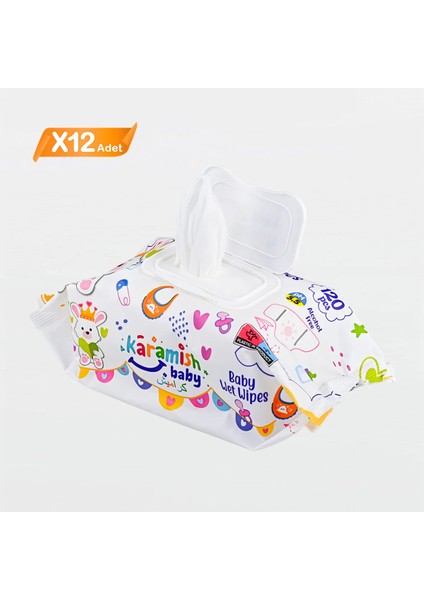 Karamish Baby Islak Mendil 120 Li 12 Adet modelleri