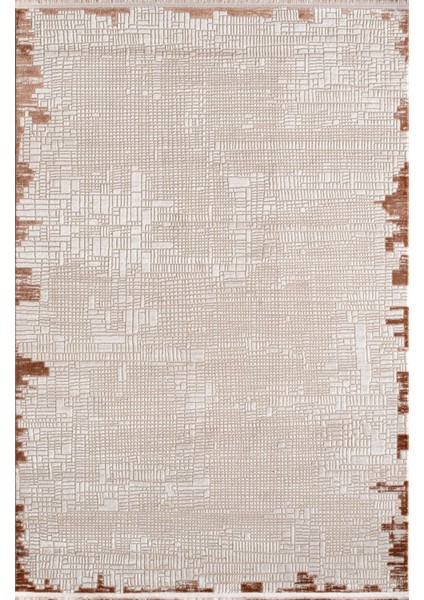Özel Akrilik Dokuma Bej Renkli Modern Halı Pia Serisi 01117A