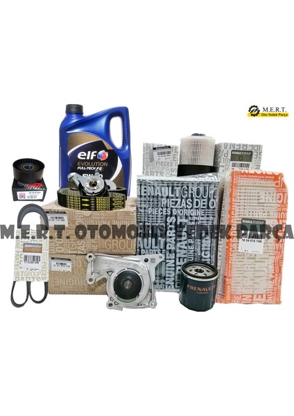 Symbol 1.5 Dci E5 Komple Bakım Seti Triger, Devirdaim, Filtre Yağ