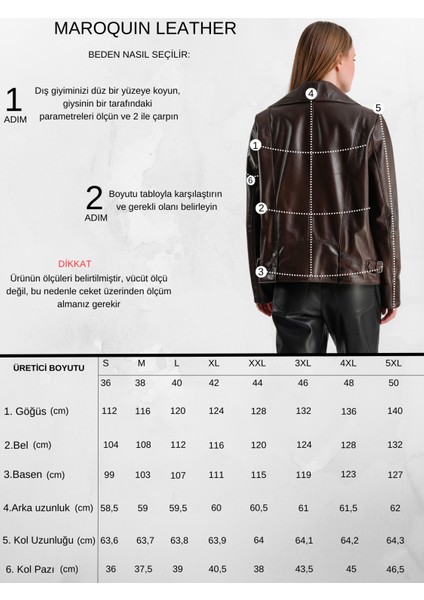 Billie Kadın Deri Biker Ceket