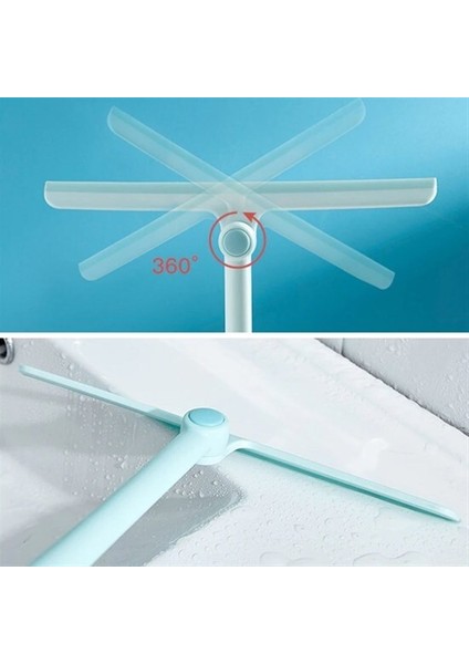 360 Derece Döner Başlıklı Cam Sil Çok Amaçlı Pratik Cam Ayna Fayans Silme Aparatı (4764) modelleri