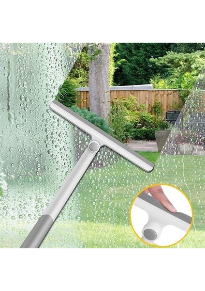 360 Derece Döner Başlıklı Cam Sil Çok Amaçlı Pratik Cam Ayna Fayans Silme Aparatı (4764) indirimleri