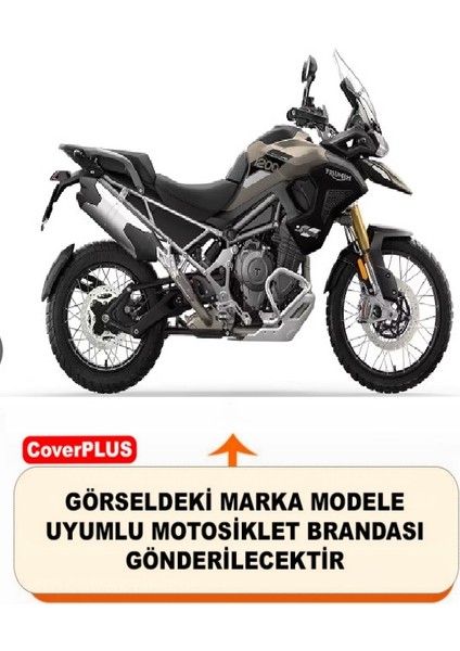 Triumph Tiger 1200 Rally Pro Branda Gri Arka Çanta Uyumlu(Topcase) Motosiket Brandası Motor Örtüsü Çadır Su Geçirmez Motosiklet Kılıfı Motor Brandası,lastikli,taşıma Torbalı fiyatları