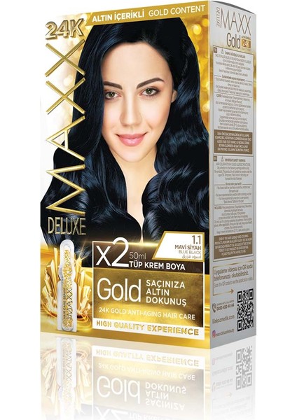 Gold Beauty Set Boya 1.1 Mavi Siyah