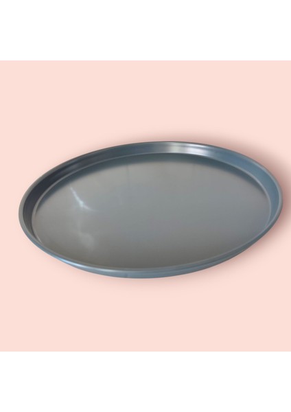 Metal Tepsi Kahvaltı Çay Kahve Sunum Tepsisi 50 cm Yuvarlak fırsatları