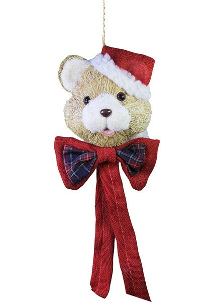Yılbaşı Kapı Süsü Büyük Ayıcık Teddy Bear Kırmızı 60 cm