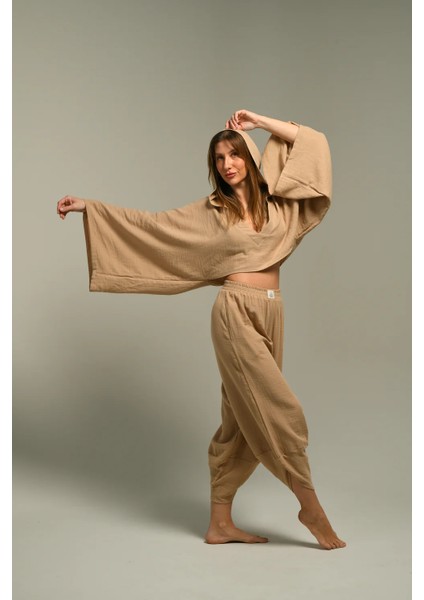 V Yakalı Kapüşonlu Bluz modelleri