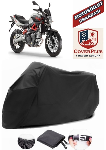 Aprilia Shiver 900 Branda Siyah Motosiket Brandası Motor Örtüsü Çadır Su Geçirmez Motosiklet Kılıfı Motor Brandası,lastikli,taşıma Torbalı