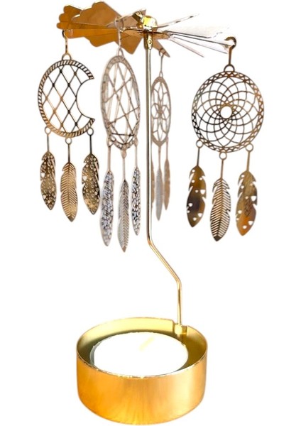 Isı ile Dönen Mumluk – Düş Kapanı (Rüya Kapanı) Modeli, Altın Renk modelleri