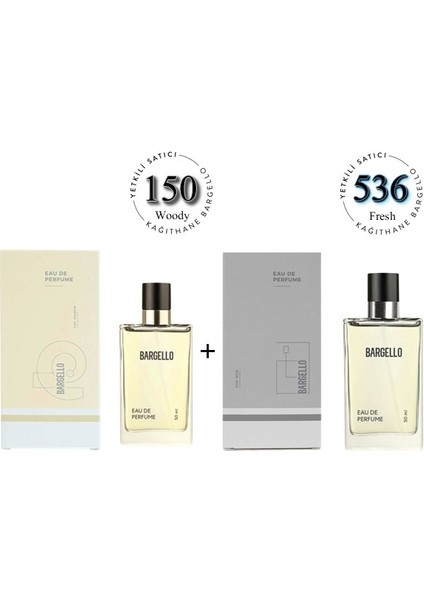 150 + 536 Kadın / Erkek Parfüm Edp 50 ml Woody / Fresh - MNMS150536